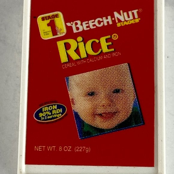 Barbie Beech-Nut Rice Stage 1 Cereal Pretend Play Baby Food For Kids Playsets - Picture 2 of 4
